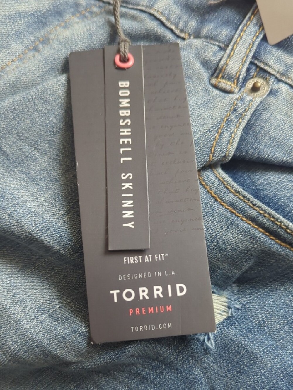 torrid Light Blue Ripped Skinny Jeans - Picture 4 of 7